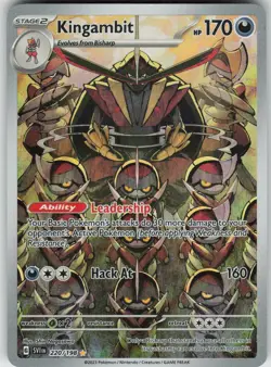 Pokemon Kingambit - 220/198 SV01: Scarlet & Violet Base Set Illustration Rare NM - Image 1