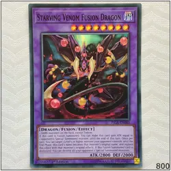 Starving Venom Fusion Dragon - FIGA-EN060 - Super Rare 1st Edition Yugioh - Image 1