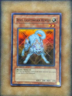 Yugioh Ryko, Lightsworn Hunter LODT-EN022 Super Rare 1st Ed NM - Image 1