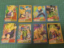 DRAGON BALL SUPER BATTLE CARDDASS PREMIUM SET VOL 2 PART 6 PRISMS 8 CARDS SET - Image 1