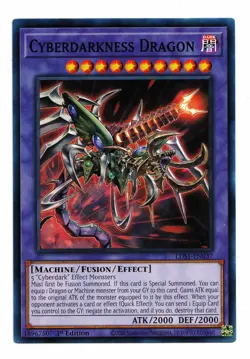 Yu-Gi-Oh Card: Cyberdarkness Dragon LDS1-EN037 Common 1st Edition! NM - Image 1