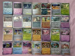 Pokemon TCG Prismatic Evolutions Holo And Reverse Holo x28 Cards Bundle - Image 1