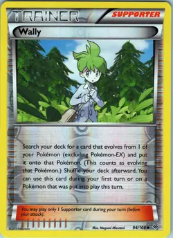 Wally 94/108 Uncommon - Pokemon TCG XY: Roaring Skies - Reverse Holo (NM) - Image 1