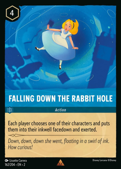 Falling Down The Rabbit Hole #162 Rare | Lorcana: Rise of the Floodborn Card - Image 1