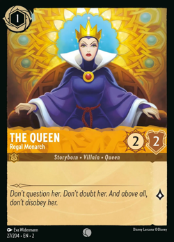The Queen - Regal Monarch #27 Common | Lorcana: Rise of the Floodborn Card - Image 1