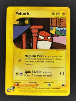 Voltorb 113/144 - Skyridge E-Series Non-Holo Pokemon Card - LP - Image 1