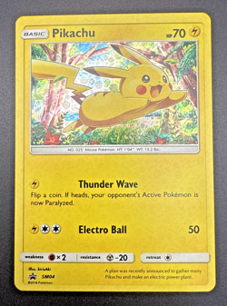 Pikachu SM04 Holo Sequin Rare Pokemon Card TCG 2016 - Image 1