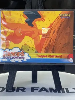 Pokemon Trapped Charizard 51 Non Holo 1999 Blue Topps Pikachu’s Vacation NM-Lp - Image 2