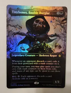 Mtg Foundations Tinybones, Bauble Burglar Borderless NM Foil - Image 1
