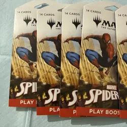 Lot of (5) Magic: The Gathering Marvel Spider-Man Play Booster Pack Sealed NEW - Image 3