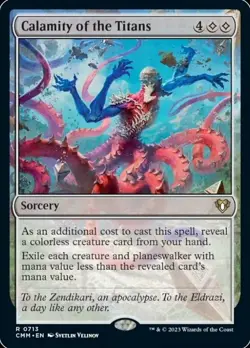 [1x] Calamity of the Titans Near Mint, English Commander Masters MTG Magic - Image 1