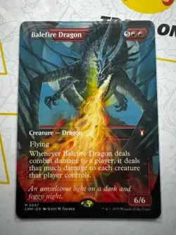 MTG Balefire Dragon - Borderless, NM-Mint, English Commander Masters - Image 1