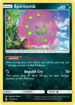 Spiritomb Holo 112/214 SM - Unbroken Bonds Pokemon - Image 1