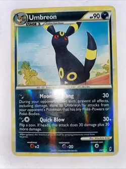 Pokemon TCG Umbreon 22/95 Reverse Holo Rare Call of Legends 2011 - Image 1