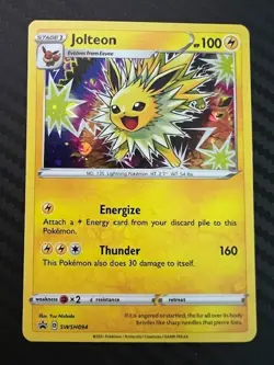 Pokemon TCG Jolteon SWSH094 Sword & Shield Black Star Promo Holo NM - Image 1