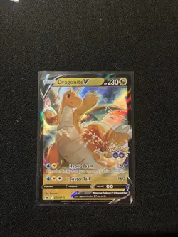 Pokemon TCG Dragonite V Pokemon Go Black Star promo SWSH235 - Image 1