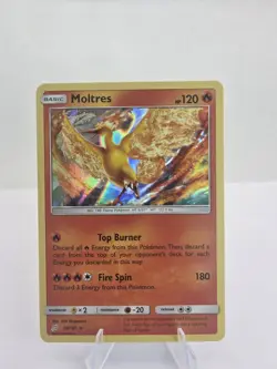 Pokemon TCG Moltres 19/181 SM - Team Up Holo Rare NM - Image 1