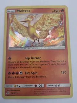 Pokemon TCG Moltres 19/181 SM - Team Up Holo Rare NM - Image 2
