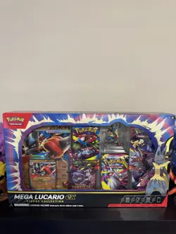 Mega Lucario Ex Figure Collection Box Pokemon TCG In Hand Mega Evolution - Image 1