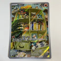 Pokemon TCG Litten 167/162 Holo Illustration Rare Temporal Forces M/Nm Condition - Image 1
