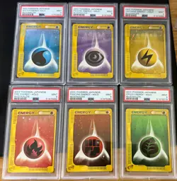 COMPLETE 6/6 Energy Pokemon 2002 Holo E-Series McDonald's Promo Japanese PSA 9 - Image 1