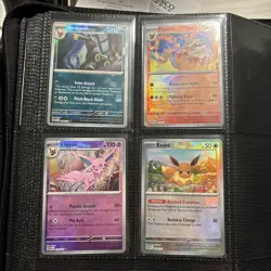 Prismatic Evolutions complete Eeveelutions Pokeball Set Of 4 Pokemon - Image 1