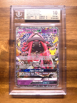 2021 Pokemon Celebration Tapu Lele GX Holo 60/145 BGS 10 Pristine POP 1/5 - Image 1