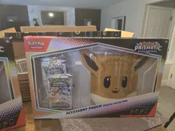 Pokemon TCG Prismatic Evolutions Eevee Accessory Pouch Box Lot Of 2 - Image 3