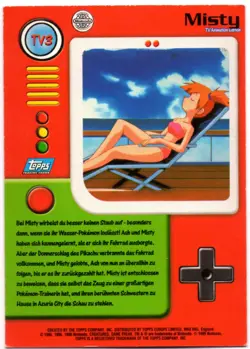 EPISODIO MISTY TV3 CROMO / CARD POKEMON TRADING CARDS 1999-2000 TOPPS - Image 2
