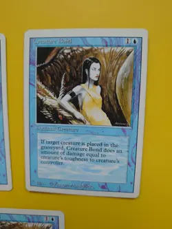 MTG Card. Creature Bond x3 Revised Edition. Old Vintage as pics - Image 3