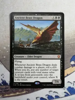 MTG Ancient Brass Dragon - Commander Legends: Battle for Baldur's Gate - Image 1