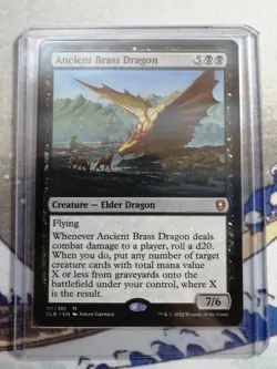 MTG Ancient Brass Dragon - Commander Legends: Battle for Baldur's Gate - Image 3
