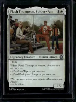 Flash Thompson, Spider-Fan - 7 - SPM - Foil - NM - MTG Magic the Gathering - Image 1