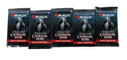 Innistraad Crimson Vow MTG Draft Booster Pack Lot of 5 Brand New Sealed - Image 1