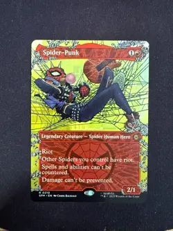 Spider-Punk (BORDERLESS) Marvel Spider-Man - Magic (MTG) - Image 1