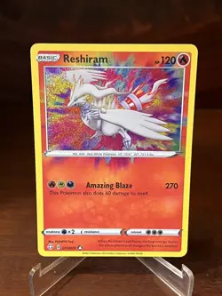 Pokemon TCG Reshiram Shining Fates 017/072 Holo Amazing Rare NM/Mint - Image 1