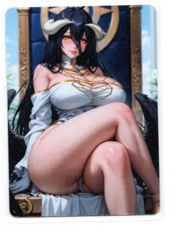 DUAL Albedo (Overlord) Lewd Hentai Anime Waifu Card ACG NSFW - Image 2