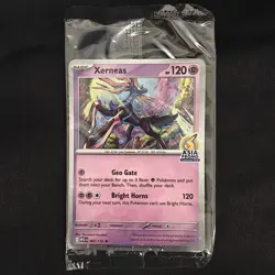 Pokemon TCG Asia Exclusive Promo Stamped Xerneas Sealed Promo Card - Image 1