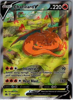 Charizard V - SWSH260 SWSH: Sword & Shield Promo Cards - Pokemon Card - NM - Image 1