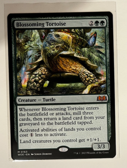 MTG - Wilds of Eldraine - Blossoming Tortoise - Mythic 0163 - Image 1