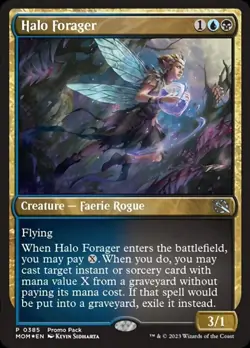 MOM HALO FORAGER 1x Promo Pack Rare Magic March of the Machine MTG NM - Image 1