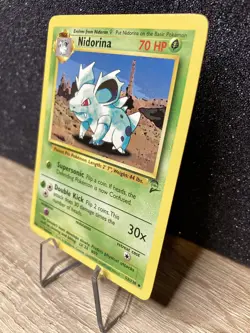 Nidorina 53/130 ~ LP+/NM [Base Set 2] Vintage 2000 -WotC- Pokemon TCG Card - Image 2