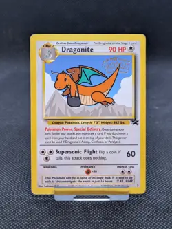 Pokemon Dragonite Black Star Promo 5 WOTC Played - Image 1