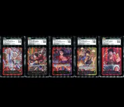 One Piece Luffy Japanese CGC 10 GEM MINT! Leader Bundle/Lot! 5 Cards! - Image 1