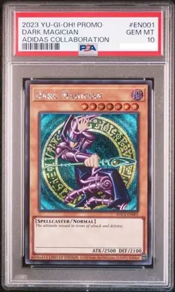 APSA 10 DARK MAGICIAN YuGiOh × adidas ADC1-EN001 Secret Rare YuGiOh Limited Card - Image 1