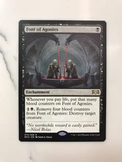Font of Agonies MTG Magic the Gathering Card NM Near Mint Ravnica Allegiance RNA - Image 1