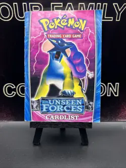 Pokemon Trading Card Game Ex Unseen Forces Card List and Rulebook - Image 1