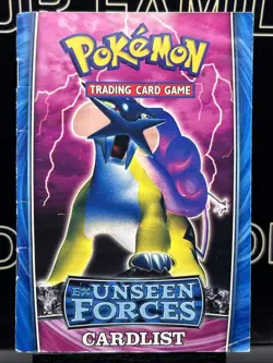 Pokemon Trading Card Game Ex Unseen Forces Card List and Rulebook - Image 3