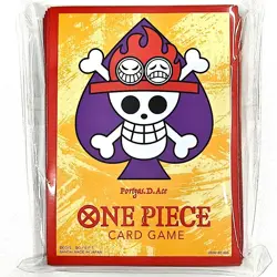 One Piece Card Game Limited Card Sleeve Premium Matte Vol.4 - Portgas D. Ace - Image 1
