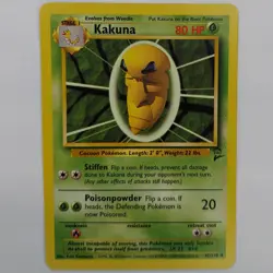 Kakuna 47/130 Uncommon 2000 Base Set 2 WOTC Pokemon Card NM Vintage - Image 1